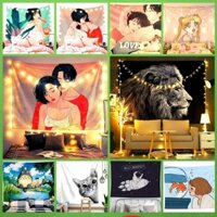 [THAM+MOC] TRANH VẢI TREO TƯỜNG, THẢM VẢI TRANG TRÍ PHÒNG NGỦ, DECOR - TÌNH NHÂN cao cap