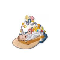 Thảm nằm chơi phát nhạc cho bé Goodway Windmill Kick & Play Piano Gym – Màu Nâu