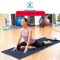 Thảm ngủ trưa văn phòng kèm gối, Nệm cá nhân 1 người tiện lợi, Thảm yoga đa năng kèm gối Home Shop