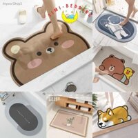 Thảm nhà tắm hút nước – Thảm lau chân thấm nước, siêu thấm, chùi chân, trang trí – Timibedding