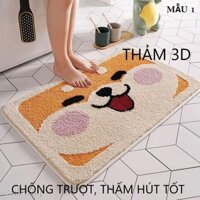 Thảm nhà, thảm chùi chân cao cấp in nhiều hình 3D đẹp mê ly