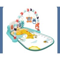 Thảm Nhạc Cho Bé Sơ Sinh Nằm Chơi Piano Gym Khỉ Voi Hươu Đồ Chơi Cho Bé Vận Động 4 Giác Quan Thông Minh