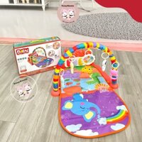 Thảm Nhạc xinh cho bé tập thị giác [ Tặng kèm tất thú + 3 pin con thỏ ]