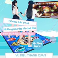 Thảm nhảy thông minh kết nối tivi chơi game, chạy bộ, tập thể dục giảm rèn luyện sức khỏe