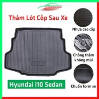 Thảm nhựa lót cốp Huyndai i10 sedan 2014-2021 nhựa dẻo dày dặn đàn hồi tốt