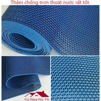 Thảm nhựa lưới chống trơn trượt khổ 0.9m và 1.2m dùng cho nhà tắm nhà bếp nhà vệ sinh.