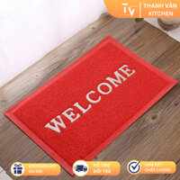 Thảm Nhựa Welcome Chữ Đỏ (đủ size)