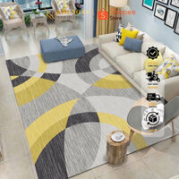 Thảm nỉ BALI trải sàn loại 1m6 x 2m3 mẫu lông vũ xanh | KIM NGÂN