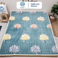 Thảm nỉ nhung Yuki, thảm lông cừu trải giường siêu ấm, thảm nhung mềm mịn không rụng lông, bền đẹp