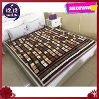 Thảm Nỉ Trải Giường Hoa văn Kẻ ô vuông nhỏ màu ngẫu nhiên