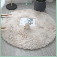 Thảm phòng ngủ, thảm trải sàn trang trí tròn siêu mềm, đường kính 80cm / 120cm / 140cm