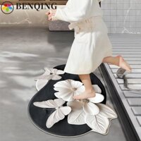 Thảm phòng tắm bướm 3D BENQING Bãi biển trang trí đa năng