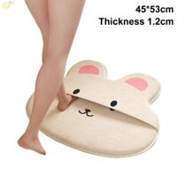 Thảm phòng tắm nhung mềm được thiết kế để chăm sóc dễ dàng và hành động sấy khô nhanh