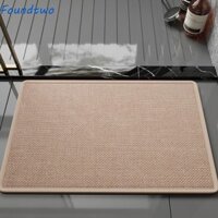 Thảm phòng tắm vải lanh giả FOUNDTWO, Thảm trải sàn cho mèo dày đa năng, Thảm cửa nhà vệ sinh thoải mái thoáng khí mềm mại Phòng khách