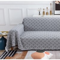 Thảm Phủ Sofa, Thảm Picnic , Thảm TRANG TRÍ Sofa HỌA TIẾT TRẮNG XÁM ĐEN ĐX114