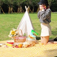 THẢM PICNIC CHỐNG THẤM HỌA TIẾT CARO CAO CẤP- THẢM DÃ NGOẠI, DU LỊCH KHỔ RỘNG