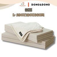 Thảm quây Dono & Dono 290x180x66cm DMF bọc da cho bé 3M+, thảm nằm quây nhà bóng - Monnie Kids