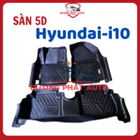Thảm sàn nhựa I10 2024+ 5D TPE cao cấp cho Huyndai I10 2022 mẫu 5D tràn viền bậc cửa