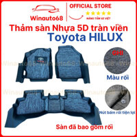 Thảm sàn/Trải lót sàn nhựa TPE 5D đúc nguyên khối dành cho Toyota Hilux đời 2016-2024-WINAUTO68