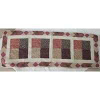 thảm sofa thảm trải sàn hoa nhí ghép vải vintage chất Sợi tre