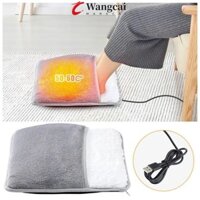 Thảm sưởi chân WANCGAI, Tấm sưởi ấm chân điện 2 trong 1 tiết kiệm điện, Máy sưởi ấm chân mềm có thể giặt được đệm sưởi ấm hai mặt tại nhà