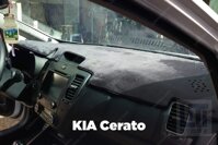 Thảm talo nhung cho xe KIA CERATO mặt dưới lớp vải có miếng dán 3m tặng củ sạc trên ô tô