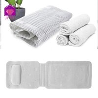 Thảm tắm chống trượt CABEZA, Cốc hút Thảm tắm xốp PVC lưới khí 3D, thư giãn nhanh khô toàn thân Bồn tắm tựa đầu Gối tắm nữ