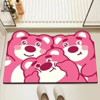 Thảm tắm chống trượt in hình gấu trúc và ngựa vằn dễ thương để trang trí phòng tắm