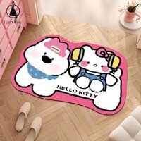 Thảm tắm đất mềm Hello Kitty có thiết kế chó Dachshund