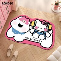 Thảm tắm đất mềm mại RONGEO Hello Kitty có thiết kế chó Dachshund