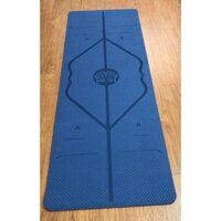 Thảm Tập 8mm Yoga Định Tuyến TPE cao cấp tặng kèm túi đựng - Thảm yoga chống trượt chính hãng  eco Friendly