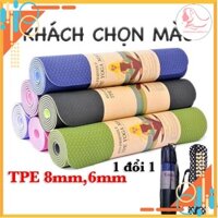 THẢM TẬP GYM YOGA TPE CAO CẤP DÀY 6MM