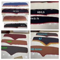 Thảm táp lô xe tải các loại xe chất liệu da 5d, 6d