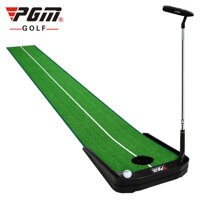 THẢM TẬP PUTTING GOLF ĐIỀU CHỈNH ĐỘ DỐC CÓ MÁY TRẢ BÓNG - PGM TL026 GOLF PUTTING MAT WITH ELECTRIC AUTO GOLF BALL BOUNCE BACK DEVICE - Thảm cỏ Nylon