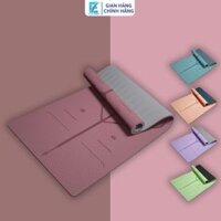 Thảm tập Yoga 2 lớp chống trượt siêu bền đệm xốp giảm va đập chấn thương khi tập luyện EFFORT SPORT