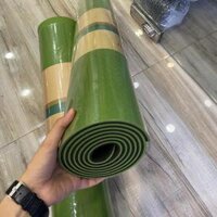 THẢM TẬP YOGA 6mm TPE 2 lớp- thảm tập gym chuyên dụng - Xanh lá mạ