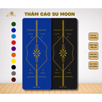 Thảm tập Yoga cao su định tuyến phủ vàng Moon, dày 4,5mm, nặng 2,9kg