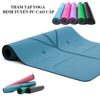 Thảm Tập Yoga Cao Su PU Chống Trượt Định Tuyến 183 x 68 x 0.5cm Cao Cấp