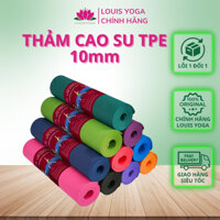 Thảm tập yoga cao su tpe 9mm định tuyến LOUIS YOGA