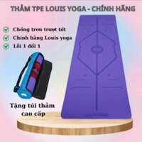 Thảm tập yoga cao su tpe 9mm định tuyến LOUIS YOGA