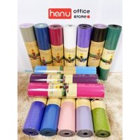 Thảm tập yoga chống trượt định tuyến 2 lớp 6mm cao cấp, Thảm tập gym tại nhà