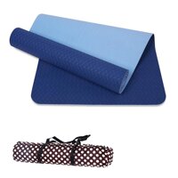 Thảm Tập Yoga Đài Loan TPE 6mm cao cấp + Túi đựng và dây buộc màu tímđỏcamxanh lá xanh dương