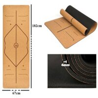 Thảm Tập Yoga Định Tuyến YogaLink gỗ bần đế PU cao cấp