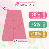 Thảm tập yoga du lịch Liforme Classic 2mm - Pink