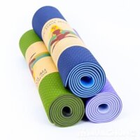 Thảm tập YOGA, GYM 8mm,6mm. Chống trượt tập thể dục tpe 2 lớp không mùi, Hàng có bảo hành [GDTH1]