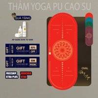 Thảm Tập Yoga Gym Định Tuyến Hebeyoga Pu Cao Su Hoa Văn Đồng Ngọc ±5mm Cao Cấp