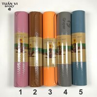 Thảm tập Yoga, Gym, Fitness 2 lớp Eco Friendly TPE N1 dày 6mm chống trơn trượt ( Tặng kèm túi đựng thảm )