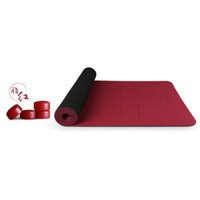 Thảm tập Yoga Hatha cao cấp màu đỏ đun