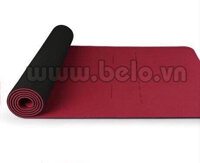 Thảm tập yoga Hatha chính hãng cao cấp màu đỏ đô