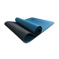 Thảm tập YOGA, thảm tập Gym 2 lớp chống trơn trượt 6mm cao cấp  tặng kèm túi  - Xanh dương